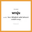 สำนวนไทย: พกนุ่น หมายถึง?, หมายถึง ใจเบา, ใช้เข้าคู่กับคำ พกหิน ในสำนวนว่า พกหินดีกว่าพกนุ่น