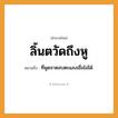 สำนวนไทย: ลิ้นตวัดถึงหู หมายถึง?, หมายถึง ที่พูดจาตลบตะแลงเชื่อไม่ได้.