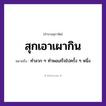 สำนวนไทย: สุกเอาเผากิน หมายถึง?, หมายถึง ทำลวก ๆ ทำพอเสร็จไปครั้ง ๆ หนึ่ง